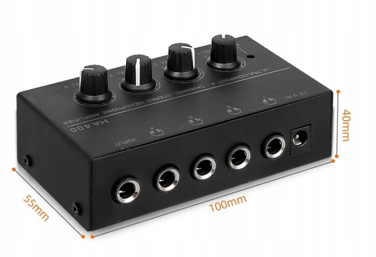 4-kanałowy wzmacniacz słuchawkowy Behringer PRO HA400