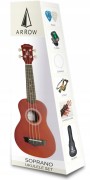 Ukulele sopranowe Arrow PB10 NT z zestawem akcesoriów