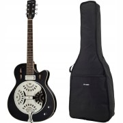 Gitara rezonansowa z przetwornikiem Harley Benton N-150CE Black+Pokrowiec!