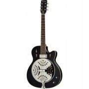 Gitara rezonansowa z przetwornikiem Harley Benton N-150CE Black+Pokrowiec!