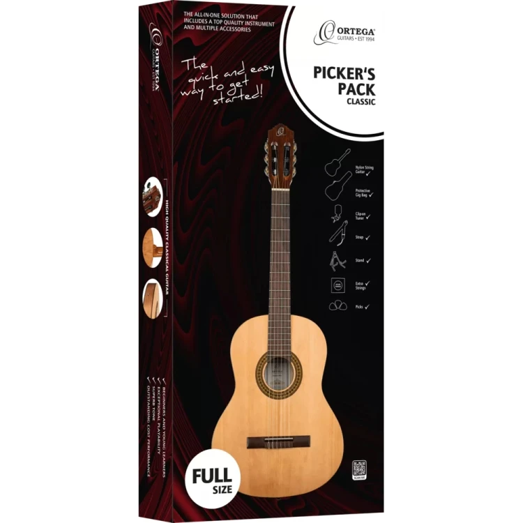 Ortega RPPC44 - Gitara klasyczna 4/4 z zestawem na start!