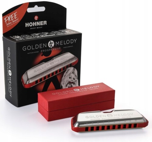 Harmonijka ustna Hohner GOLDEN MELODY PROGRESSIVE C