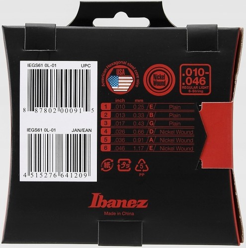 Struny Ibanez IEGS61 10-46 do gitary elektrycznej