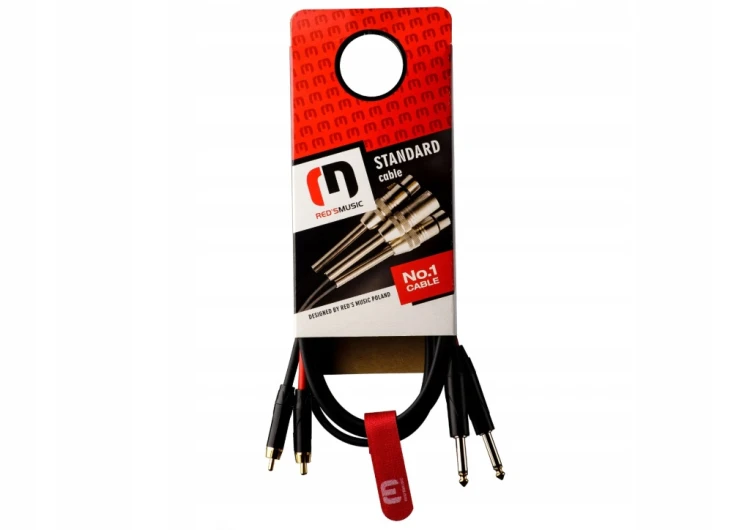 Kabel RCA - jack 6,3 mm Red's Music AU1420BX 2 m