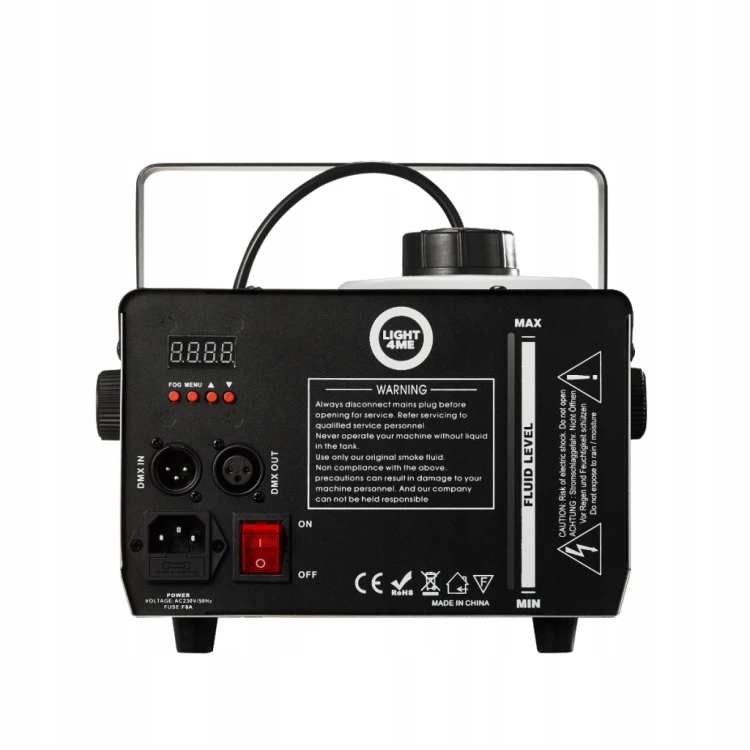 Wytwornica dymu mgły Light4Me FOG 1500 LED V2 pilot 2,5 l 1500 W