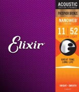 Struny Elixir NanoWeb Phosphor Bronze 11-52