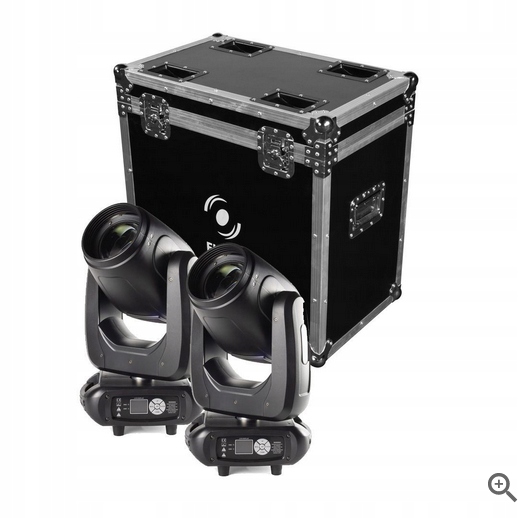 ZESTAW 2 Ruchomy głowy Flash BEAM 8R + CASE
