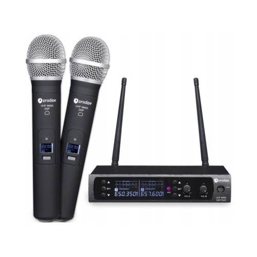 Prodipe M850 DSP Duo UHF zestaw dwóch mikrofonów bezprzewodowych do ręki