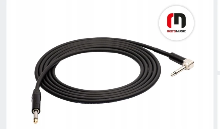 Kabel instrumentalny jack kątowy GC1270 BX Red's music 7 m