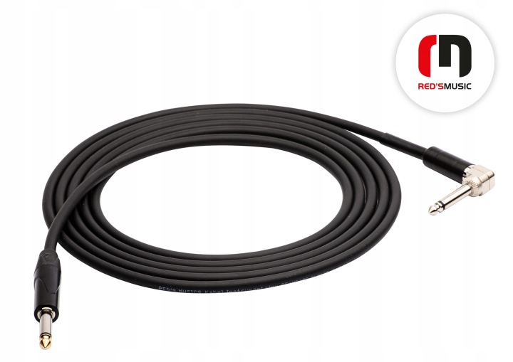 Kabel instrumentalny jack kątowy GC1270 BX Red's music 7 m