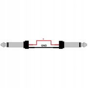 Kabel instrumentalny jack kątowy GC1270 BX Red's music 7 m