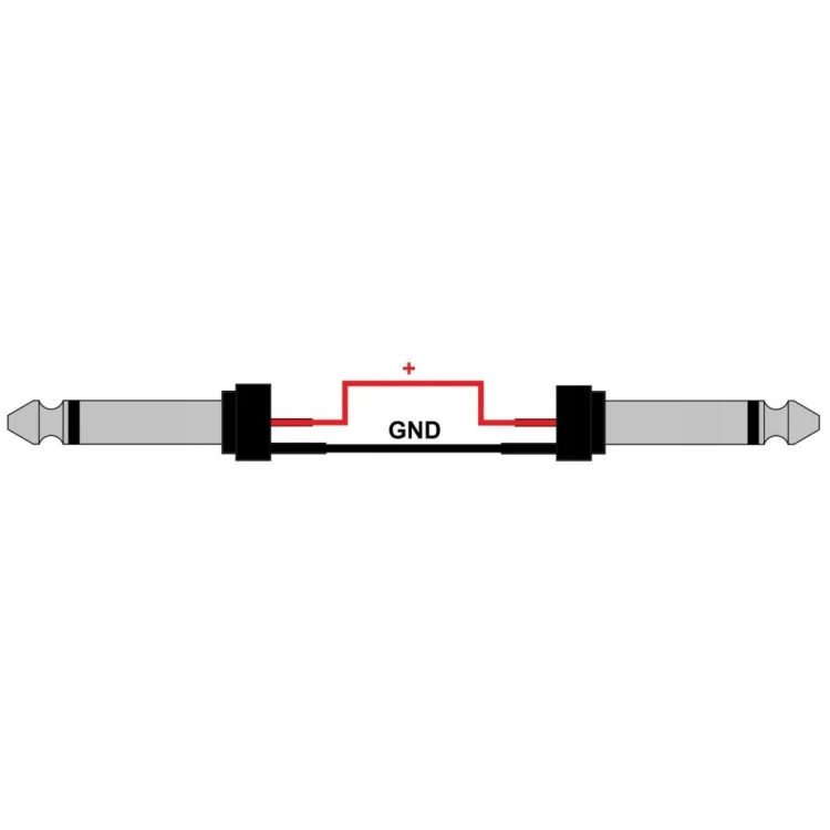 Kabel instrumentalny jack kątowy GC1270 BX Red's music 7 m