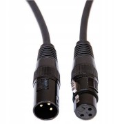 Cable4me kabel DMX AES/EBU XLR-3Pin do oświetlenia 3 m czarny 110 ohm
