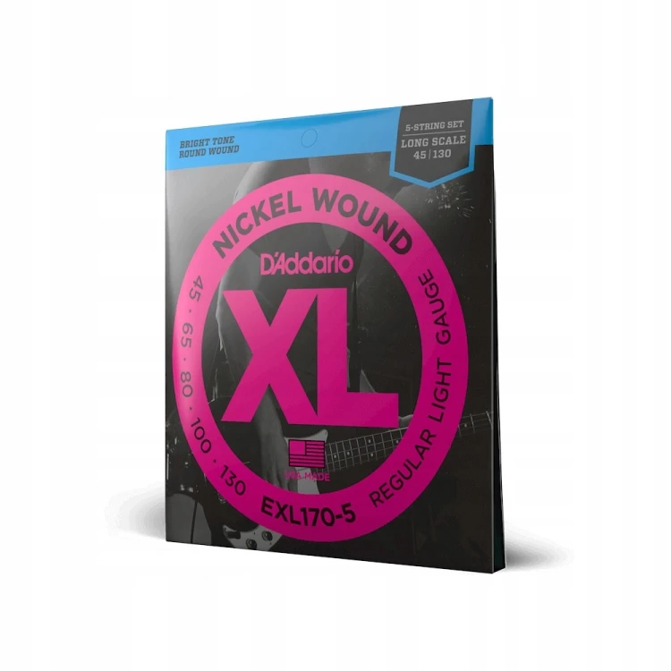 D'Addario EXL 170-5 struny do gitary basowej