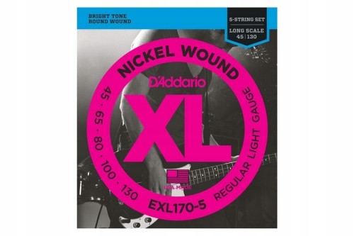 D'Addario EXL 170-5 struny do gitary basowej