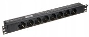 Listwa Zasilająca the t.racks Power 8 RACK 1U 8 gniazd 2m włącznik