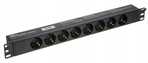 Listwa Zasilająca the t.racks Power 8 RACK 1U 8 gniazd 2m włącznik