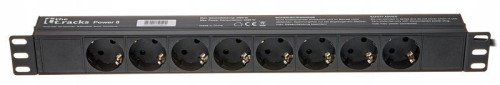 Listwa Zasilająca the t.racks Power 8 RACK 1U 8 gniazd 2m włącznik