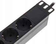 Listwa Zasilająca the t.racks Power 8 RACK 1U 8 gniazd 2m włącznik