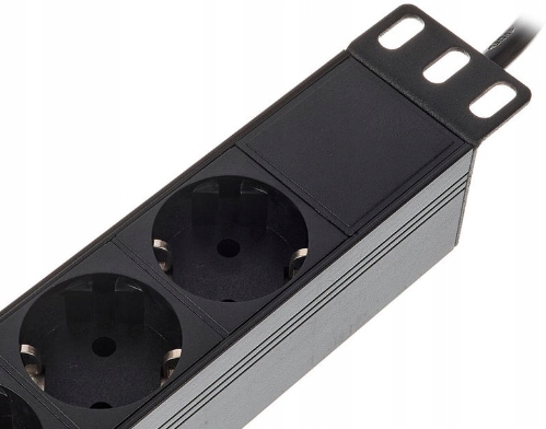 Listwa Zasilająca the t.racks Power 8 RACK 1U 8 gniazd 2m włącznik
