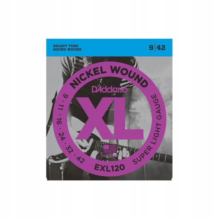 Struny do gitary elektrycznej D'Addario 9-42 EXL120