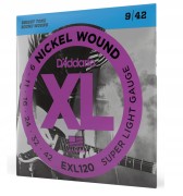 Struny do gitary elektrycznej D'Addario 9-42 EXL120