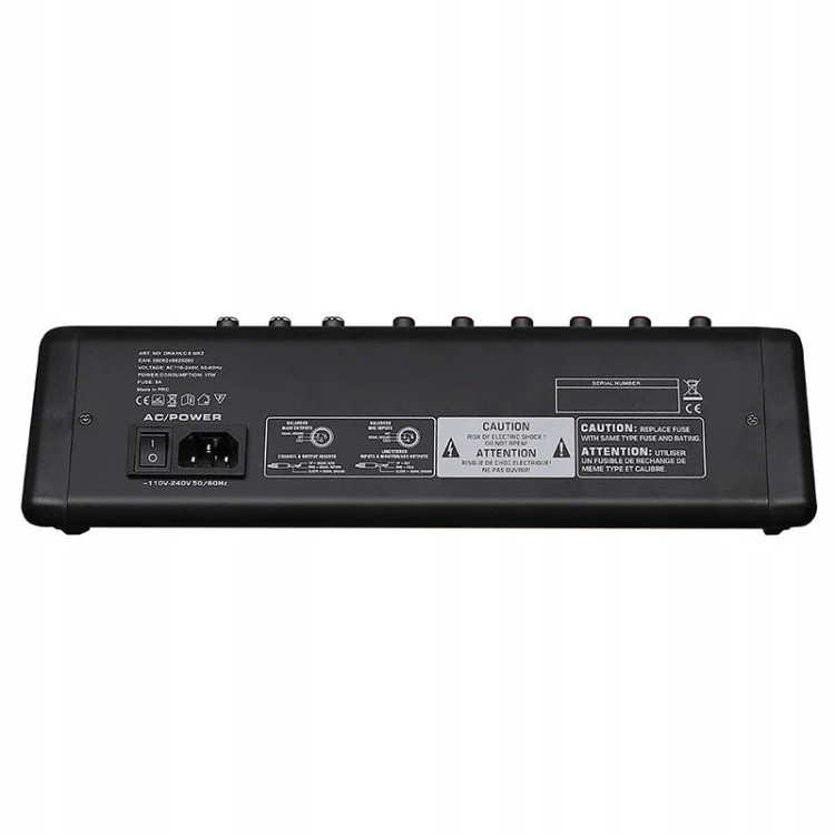 DNA HLC 6 MK2 Analogowy mikser 6-kanałowy USB MP3 Bluetooth Phantom DSP