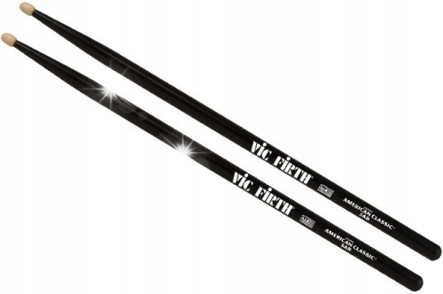 Pałki pałeczki perkusyjne Hikora Czarne Vic Firth American Classic 5A Black